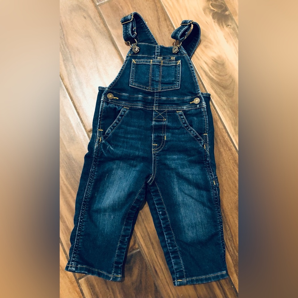 Baby GAP denim overalls / unisex 12-18 months